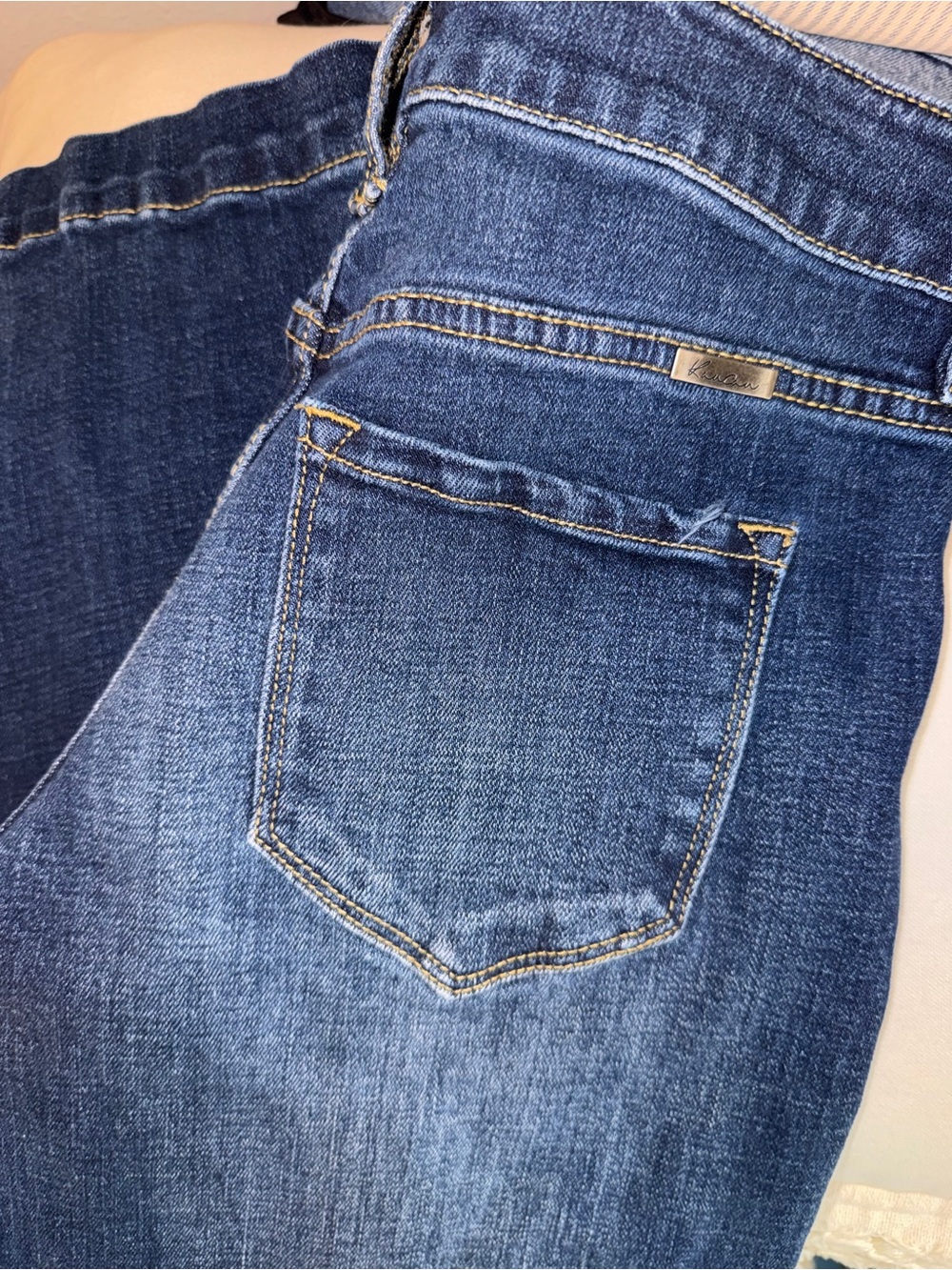 Kancan Wide-Leg Women's Jeans - Dark Blue Sz 9/28 - Picture 10 of 13